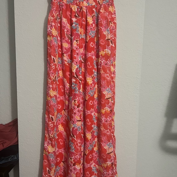 Red Floral Two Piece Set Pink Lily - Picture 2 of 3